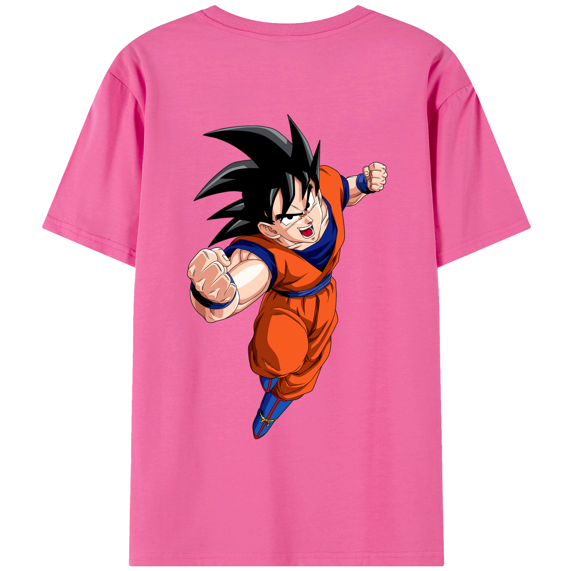 （画像用） ドラゴンボール 孫悟空（そん ごくう）Son Goku カカロット DRAGON BALL Kakarotto レディース半袖Tシャツ(バックプリント)